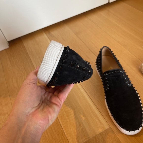 Christian Louboutin Roller Derby Suede Sneakers - Picture 6 of 10